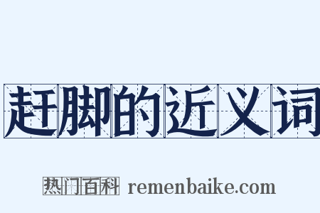 赶脚的近义词是什么意思的图片